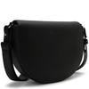 Calvin Klein Fashion Minimalist Metal Letter Stitched Flap Closure Shoulder Bag Women shoulder bag Space-Black DH3439-001