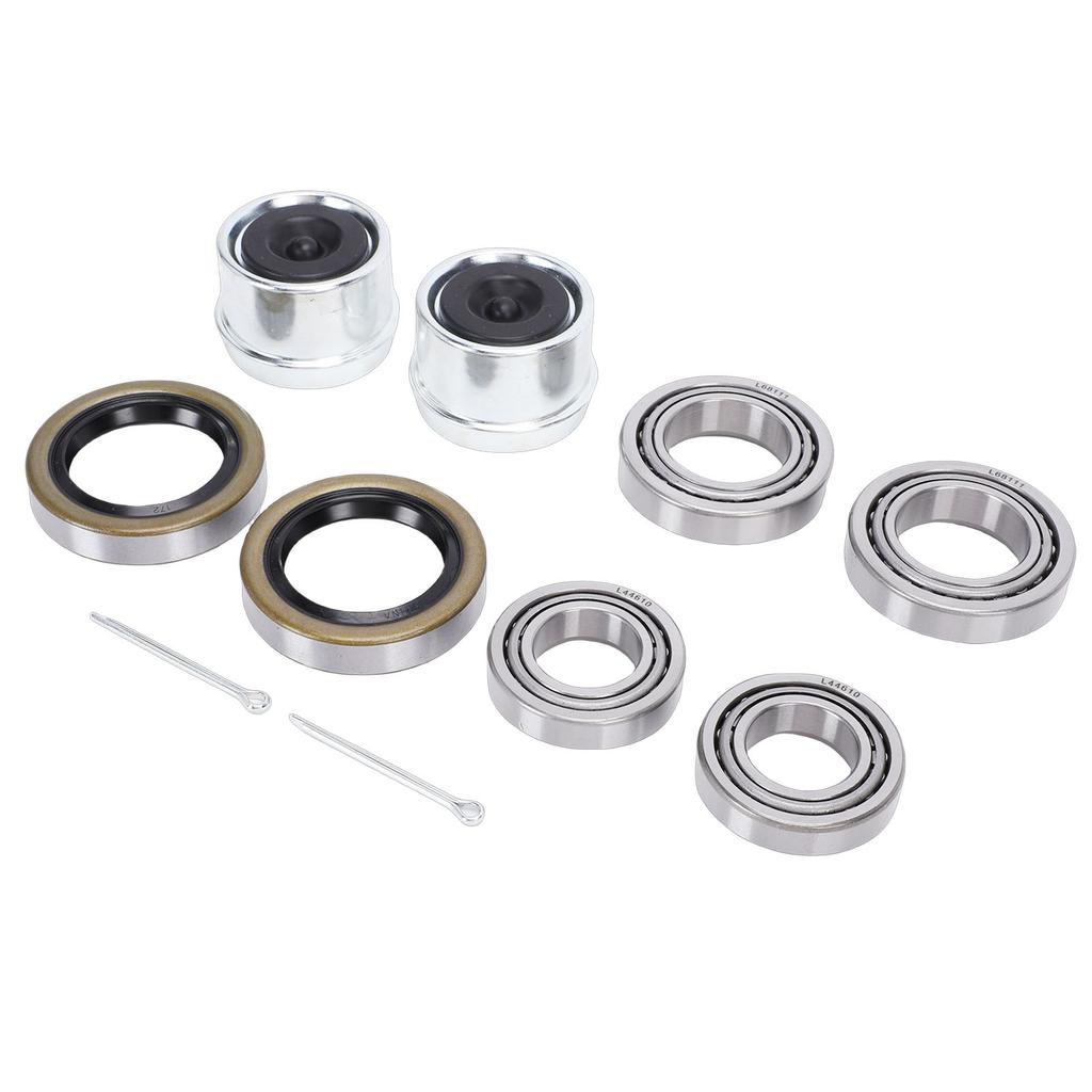 Trailer Hub Bearings Kit L68149 L68111 for 1-3/8in to 1-1/16in 3500 Lbs Trailer Axles with Seal Dust Cover Cotter Pin