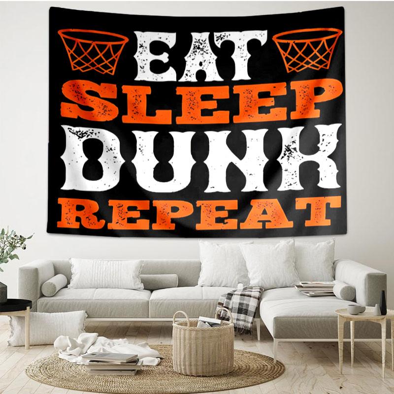 SLAM DUNK Print Tapestry - Portable Wall Decor Cloth, for Home, Dorm, Travel, Bedroom, Living Room - Ideal Birthday Housewarming Gift