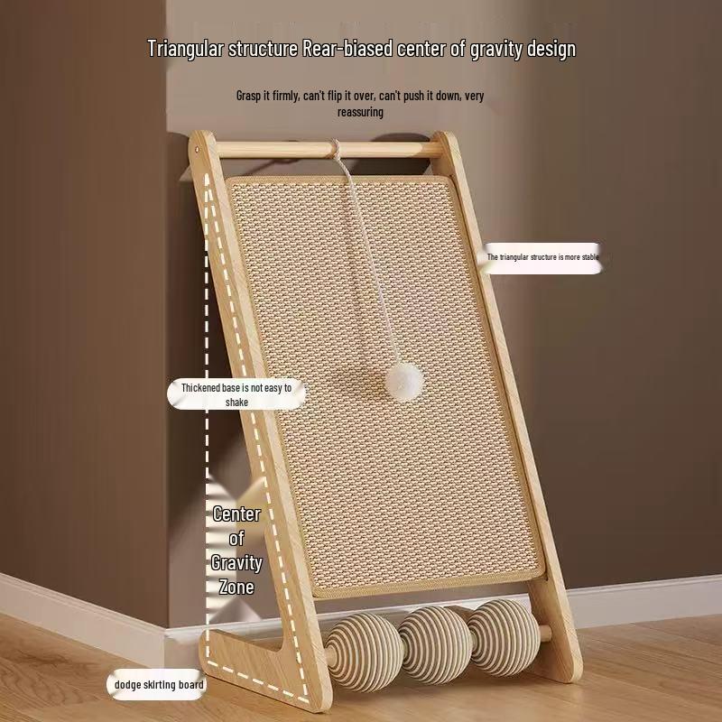 Durable L-Shaped Cat Scratcher with Bed and Scratch-Resistant Corrugated Board