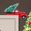 Wooden Christmas Door Top Corner Decor, Xmas Door Corner Sign, Funny Holiday Home Door Frame Party Creative Ornament For Home Window Door Wall