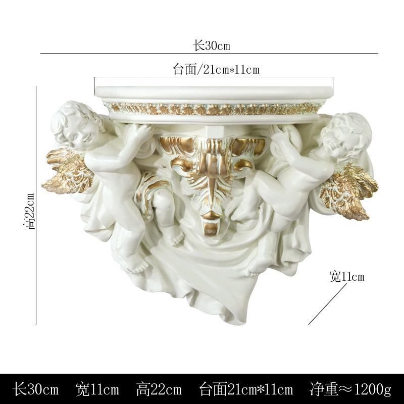 European Creative Resin Wall Hanging Angel Modeling Living Room TV Wall Decoration Arts and Crafts Shelf Partition