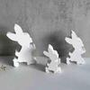Easter Rabbit Resin Mold 3D Rabbit Silicone Mould Gypsum Ornament Epoxy Resin