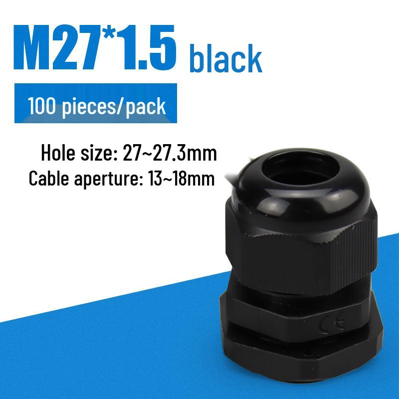 M-Type High-Temperature Resistant Waterproof Plastic Cable Connector with Outer Spiral Gland