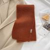 Neutral wind versatile scarf soft waxy knitted 20 sheep wool warm couple scarf student girl