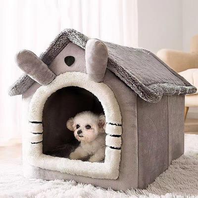 Kattenkennel, Warme Kennel, Kattenkennel, Universeel voor alle seizoenen, Verwijderbare en wasbare huisdierenmat
