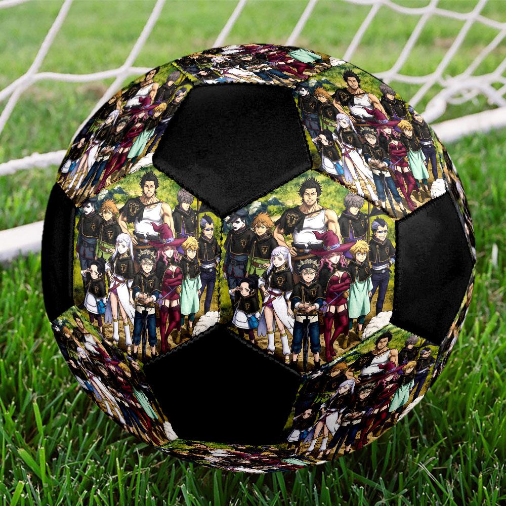 1pc Black Clover Soccer Ball Size 5 Indoor Soccer Ball Fashion Colorful Backyard Game - Great For Sports Fans Gift HE1