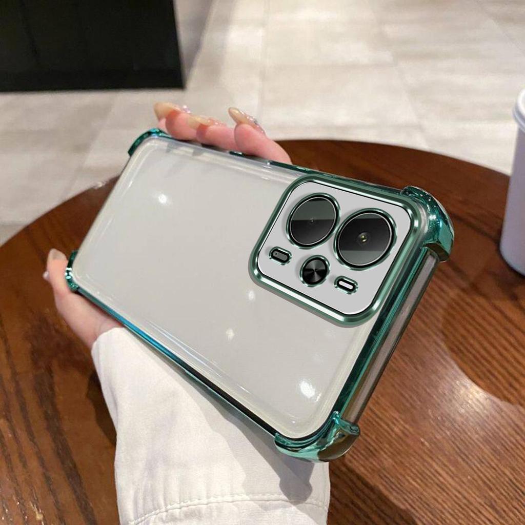 Case for Realme 14T 5G Electroplated Color Border Clear Phone Casing Cover