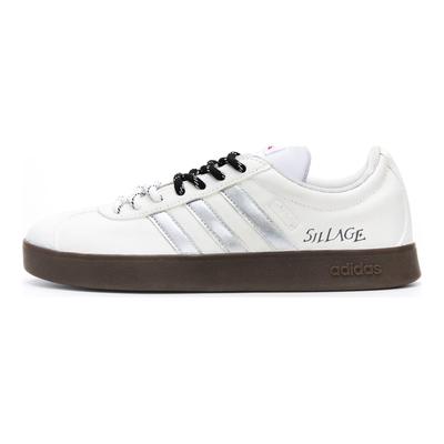 VL COURT 2.0 Mond-Irisierend Abriebfest Niedrig geschnittene Skateboard-Schuhe Unisex Weiß HQ1802(Team1477-)