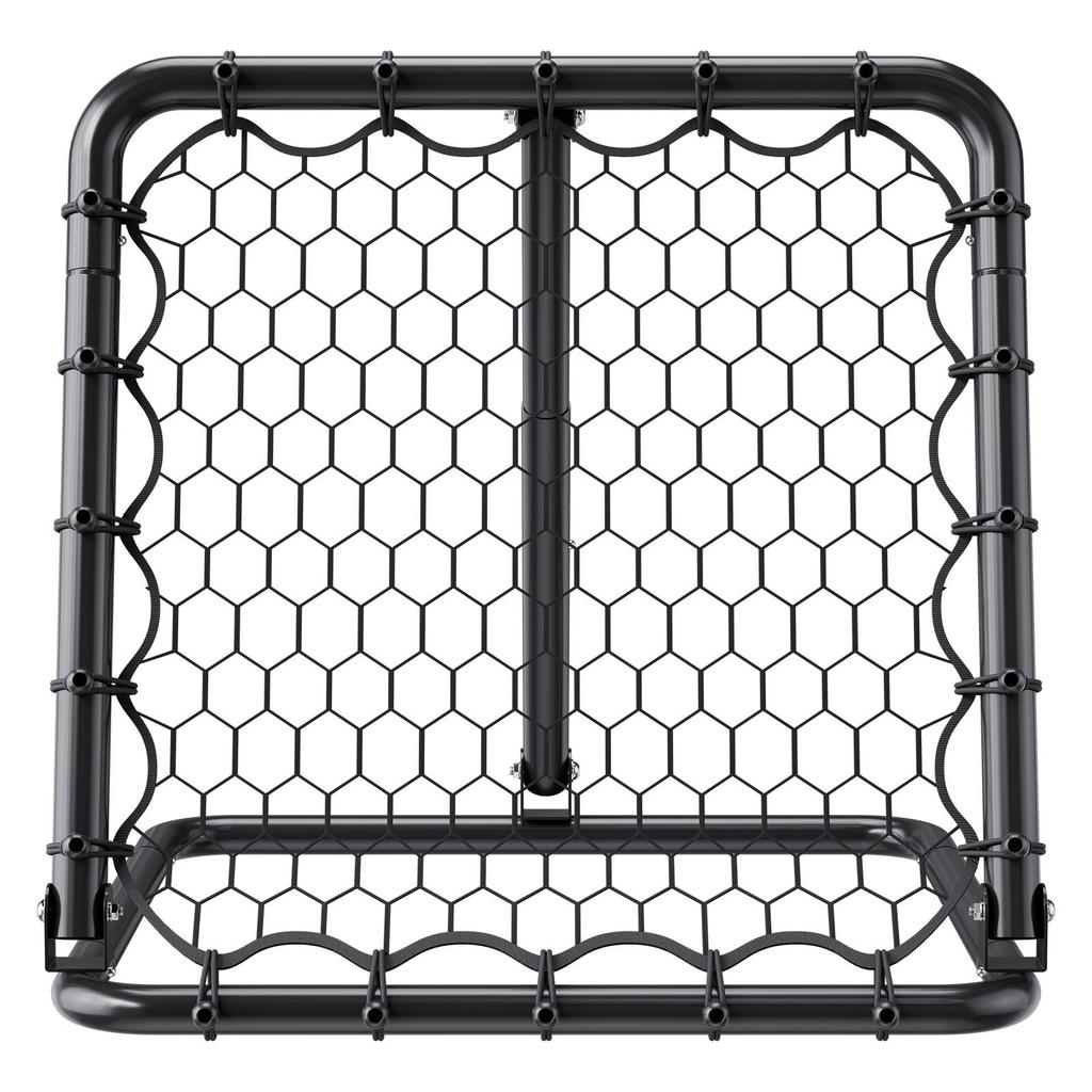 VEVOR Soccer Rebounder Rebound Net, Kick-Back 34"x34", Portable Football Training Gifts, Fully Adjustable Angles Goal Net