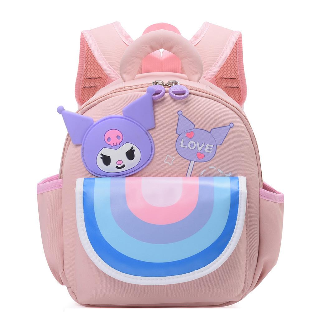 Cartoon Kuromi Capybara Backpack With Breathable Oxford Fabric For Preschoolers School Use