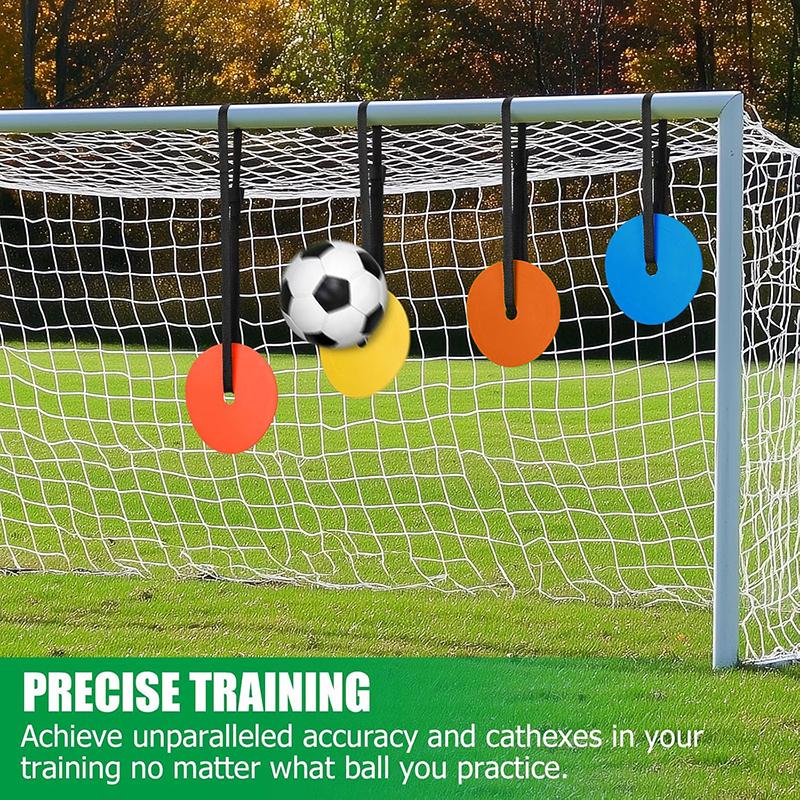 5Pcs 15Cm Tpr Soccer Goal Target Training Discs Adjustable Flat Spot Markers To Improve Football Shooting Accuracy For Practice