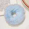 2pcs New Colorful Fluffy Hair Band for Women Girls Ponytail Holder Hair Tie Plush Scrunchie Rubber Band Fashion Hair Accessories