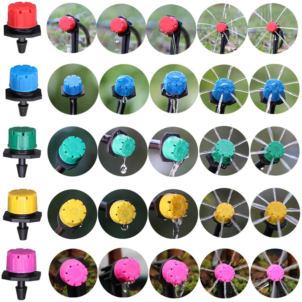 10-1000PCS Adjustable 8 Holes Dripper Sprinkler Garden Irrigation Nozzle Emitter Micro Drip Balcony Yard Greenhouse Watering