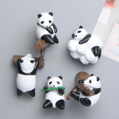 Magnete per frigorifero Adorabile Panda Groveling Rimovibile in resina anti-sbiadimento 3D Magnetico Statua per frigorifero Decorazione Decorazioni per la casa