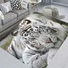 Animal Tiger Carpet for Living Room Decor Sofa Table Large Area Rugs Bedroom Bedside Foot Pad Hallway Balcony Welcome DoorMat