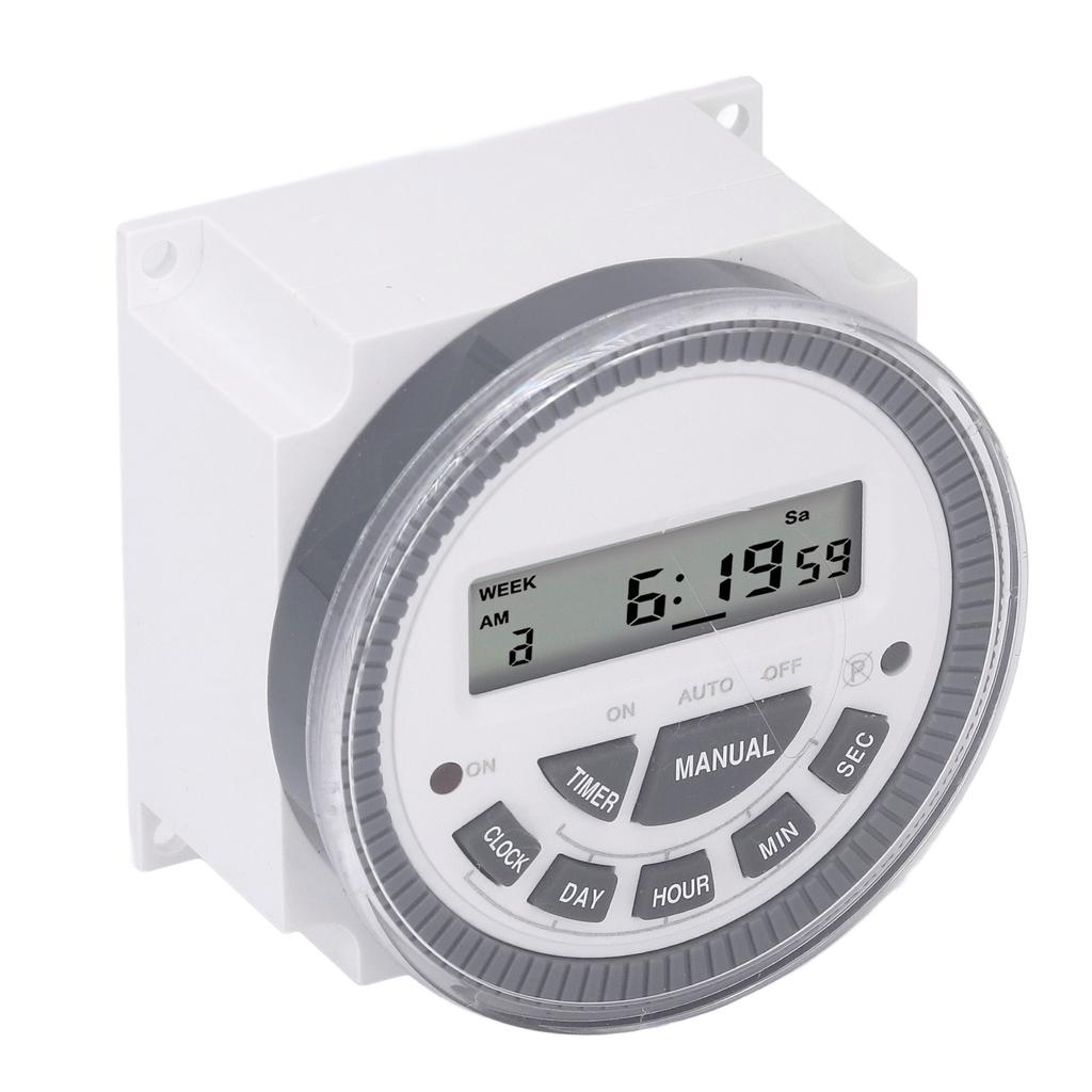 Digital Timer 1 Min To 168 Hours 7 Day Timer Switch 10A DC12V Input LCD Display Time Controller