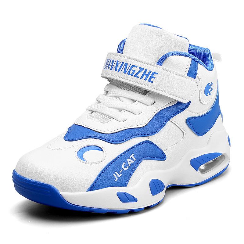 2025 autumn and winter children's air cushion basketball shoes boys high-top sports shoes girls casual running shoes