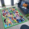 Spiel 3D R-Rainbow F-Friends Cartoon Kunst Teppich für Schlafzimmer Wohnzimmer Sofa Zuhause Fußmatte Dekor,Große rutschfeste Kinderspiel-Bodenmatte