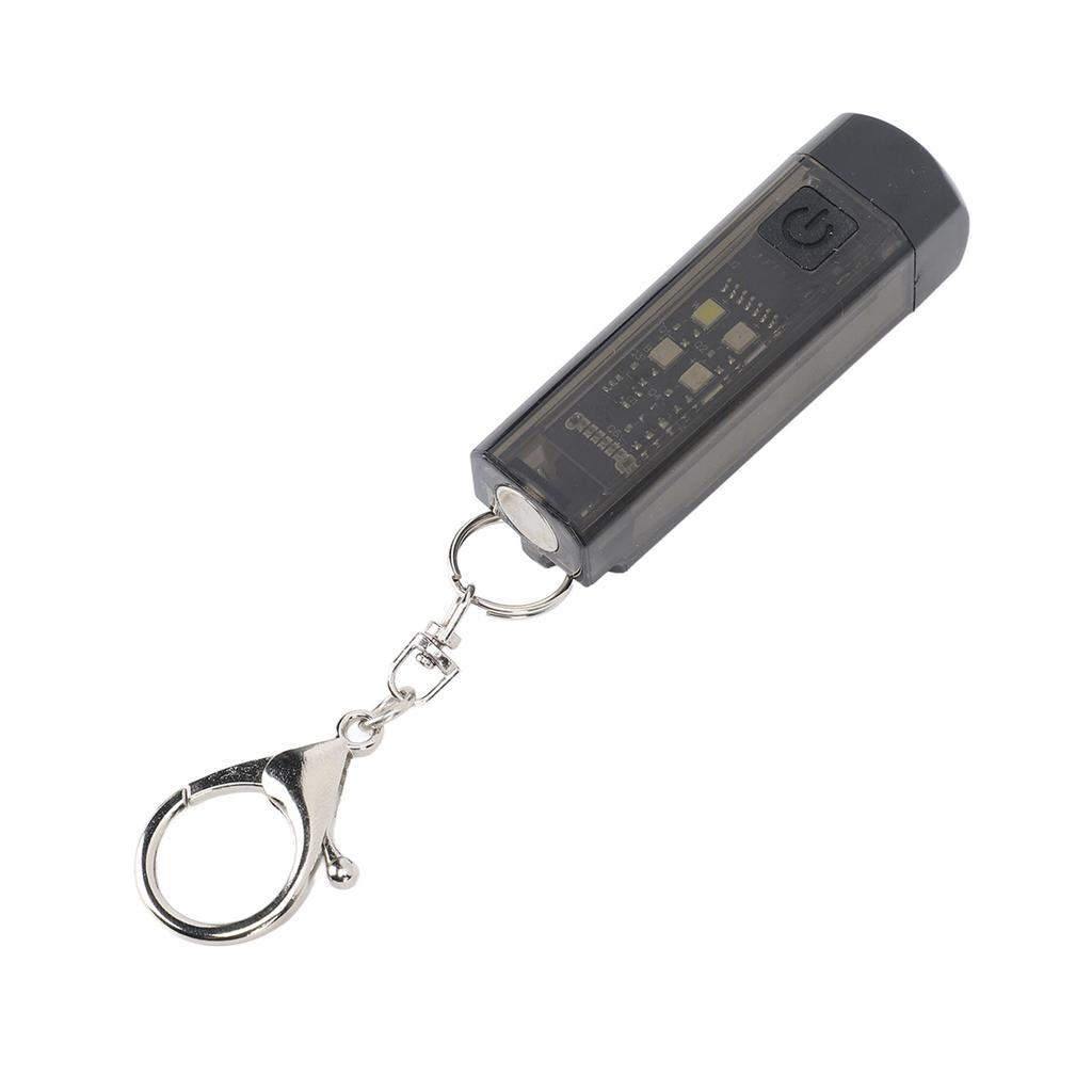 Keychain Flashlight Plastic 2 Lighting Mode Magnetic USB Rechargeable Portable Mini Pocket Keychain