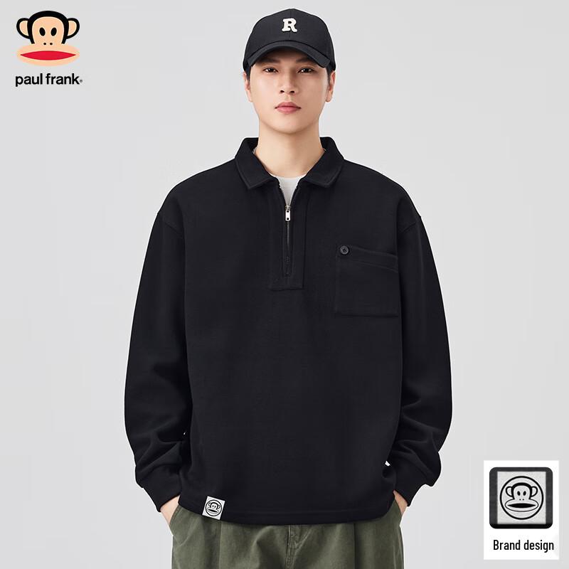 Paul Frank Men's Loose Fit Polo Sweatshirt