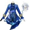 Fontaine Furina Focalors Cosplay Costume   Black White Uniform Wig Hat Comic Con Suits for Women Halloween Outfits