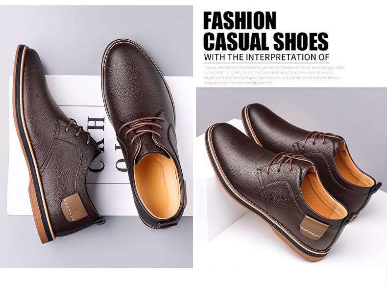 Zapatos Derby de Cuero Estilo Británico para Hombre Verano 2025 - Formales, Casuales, Suela Blanda, Tendencia Retro