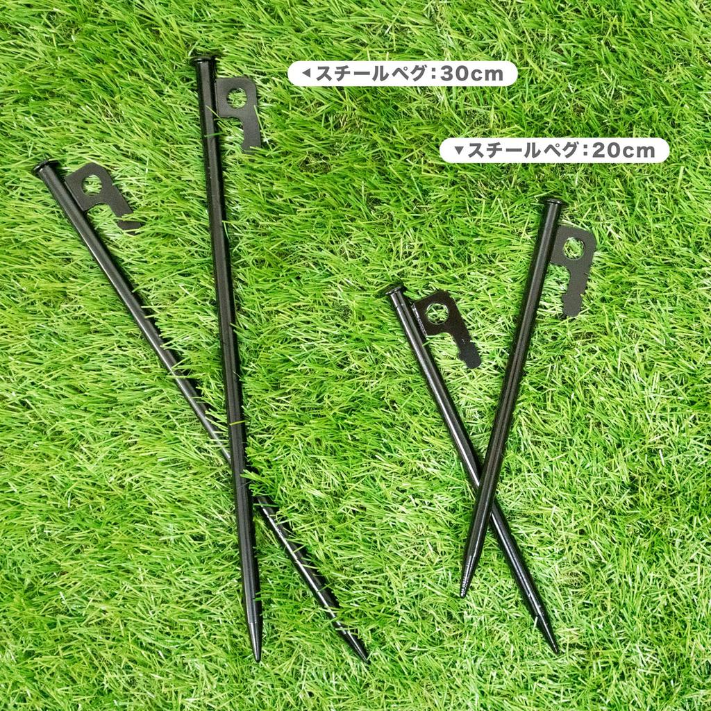 Pine Field Steel Set of 16 Pegs, 20cm,