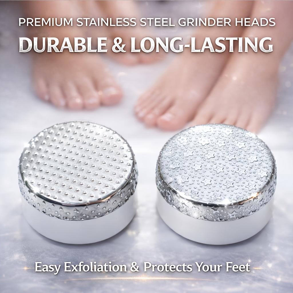 Electric foot grinder automatic exfoliator callus removal tool portable electronic foot pedicure one-button control for removing hard and cracked skin