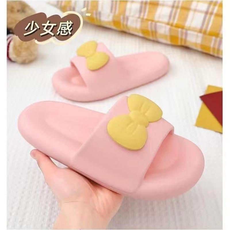 Slippers women wear cute cartoon thick bottom super soft indoor home bathing non-slip and cool slippers women in summer
