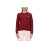 Maison Kitsune Logo Pattern Crew Neck Fitted Pullover Long Sleeve Sweater Women Sweater Red LW00302KM0001P675