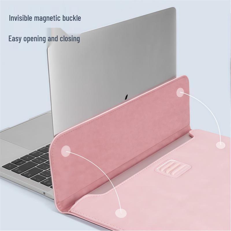 Leather Laptop Stand Bag for 13-16 Inch MacBook, Xiaoxin Air, Huawei