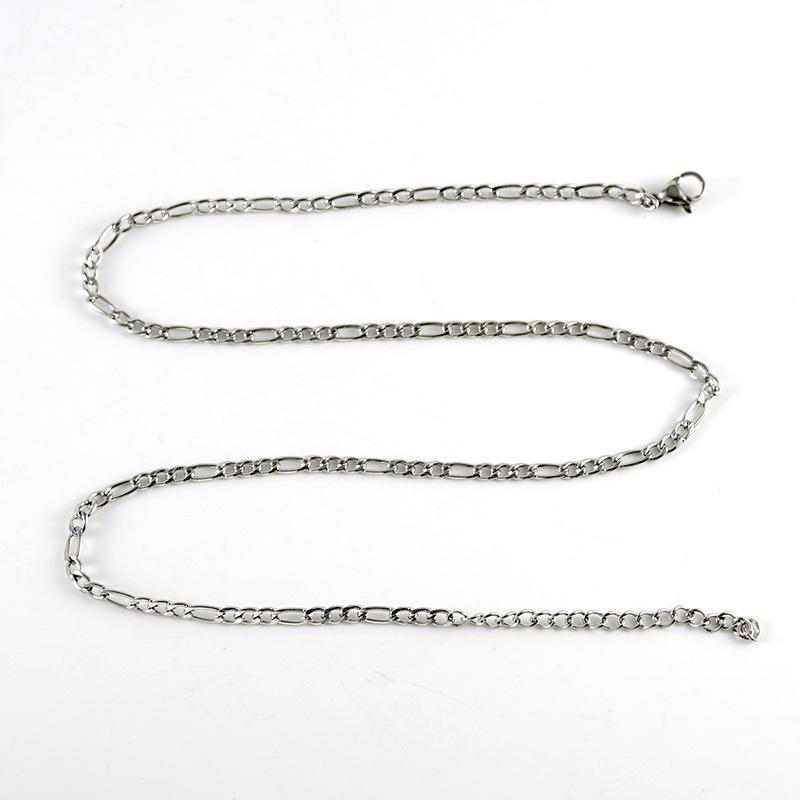 New Stainless Steel Titanium Steel NK3:1 Chain Chain American Vintage Hip Hop Cuban Punk Necklace
