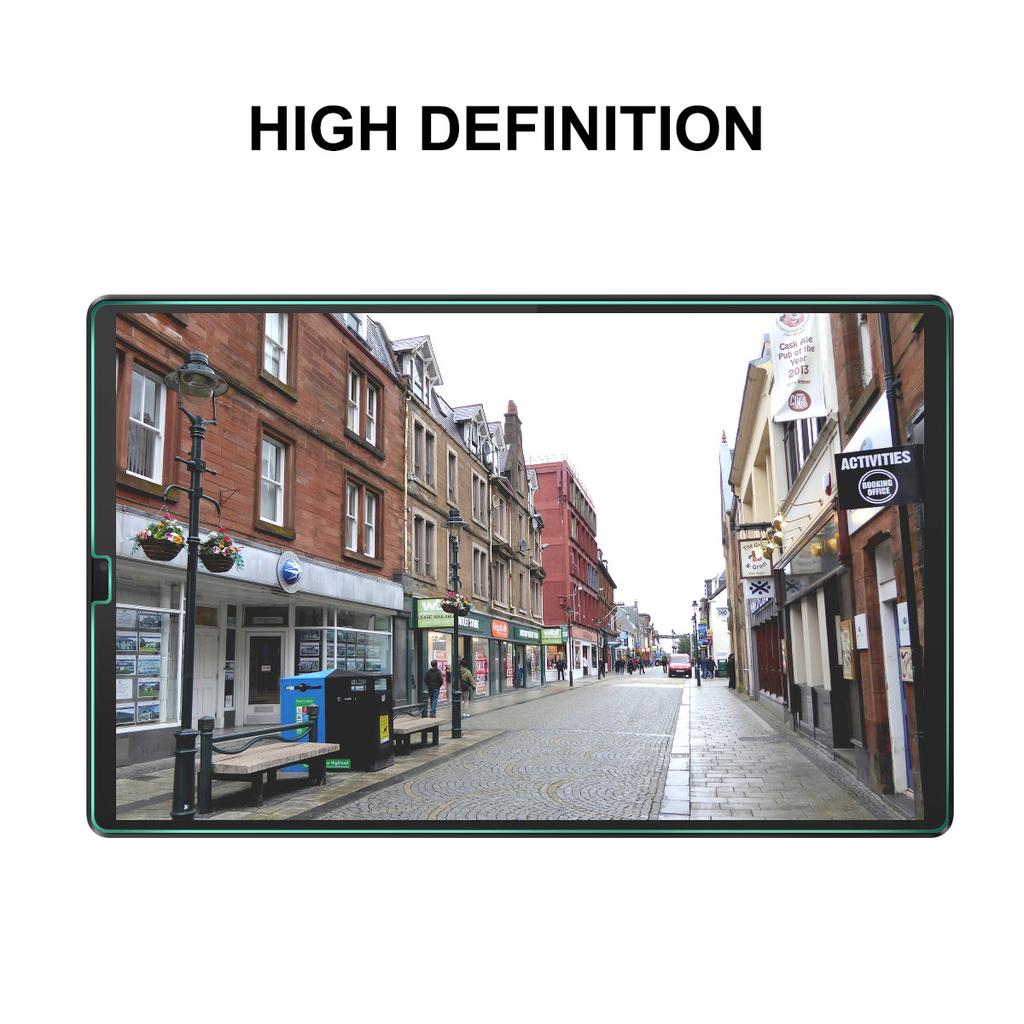 HAT PRINCE Full Coverage 0.33mm 9H 2.5D Tempered Glass Full Glue Screen Protector for Lenovo Tab M10 Plus TB-X606F/Tab K10 Tablet LCD Film