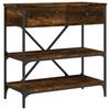 VidaXL Table console chêne fumé 75x34,5x75 cm bois d'ingénierie 833410