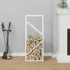 VidaXL Firewood Rack White 40x25x100 Cm, Fireplace Log Holder, Log Holder, Log Rack, 864332