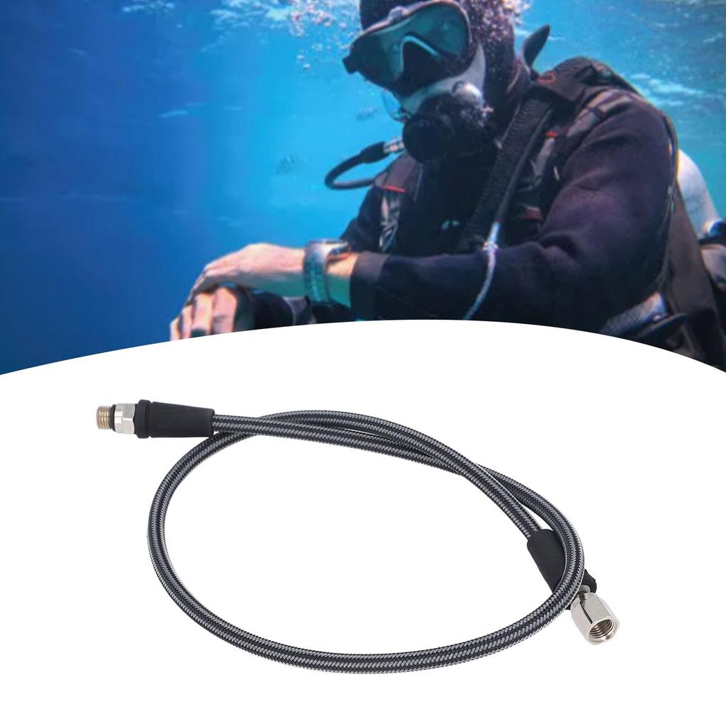 High Pressure Diving Hose, Carbon Fiber Fabric, Professional 360 Degree, Lightweight and Durable, for Professional Use Underwater