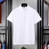 Modisches Poloshirt für Herren mittleren Alters, kurzärmeliges T-Shirt aus merzerisierter Perlbaumwolle, Sommer-Revers, Business-Casual-T-Shirt