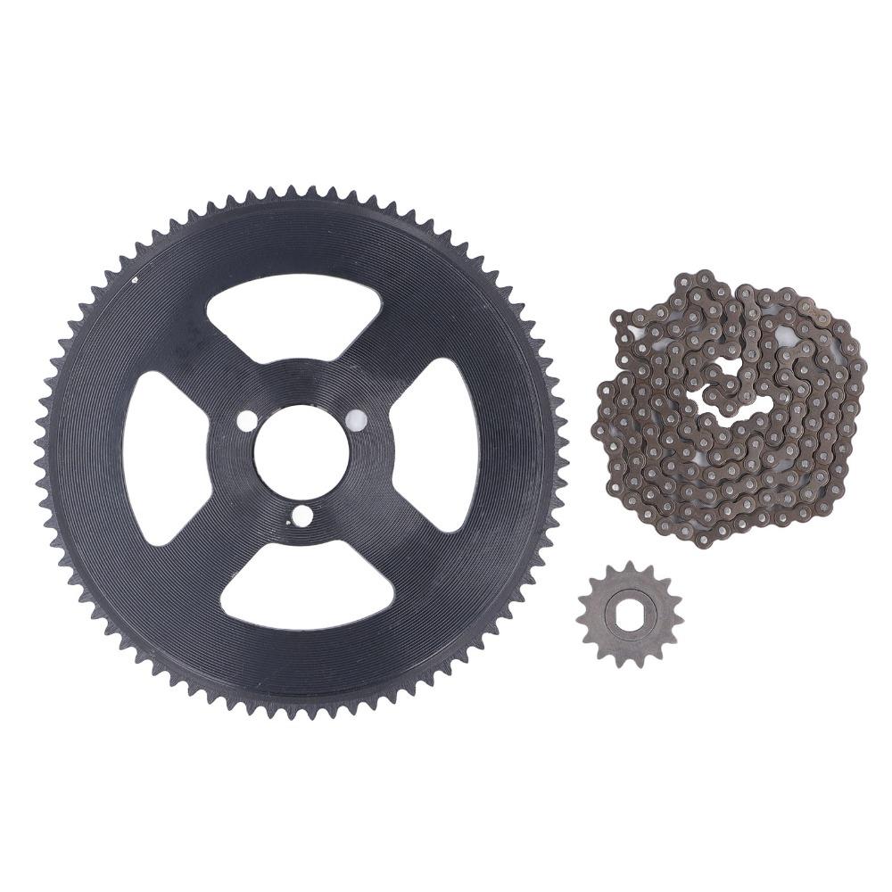 Steel 25H Chain Sprocket Set 29mm 80T Rear Sprocket Drive Chain Sprocket Set  E-Bike