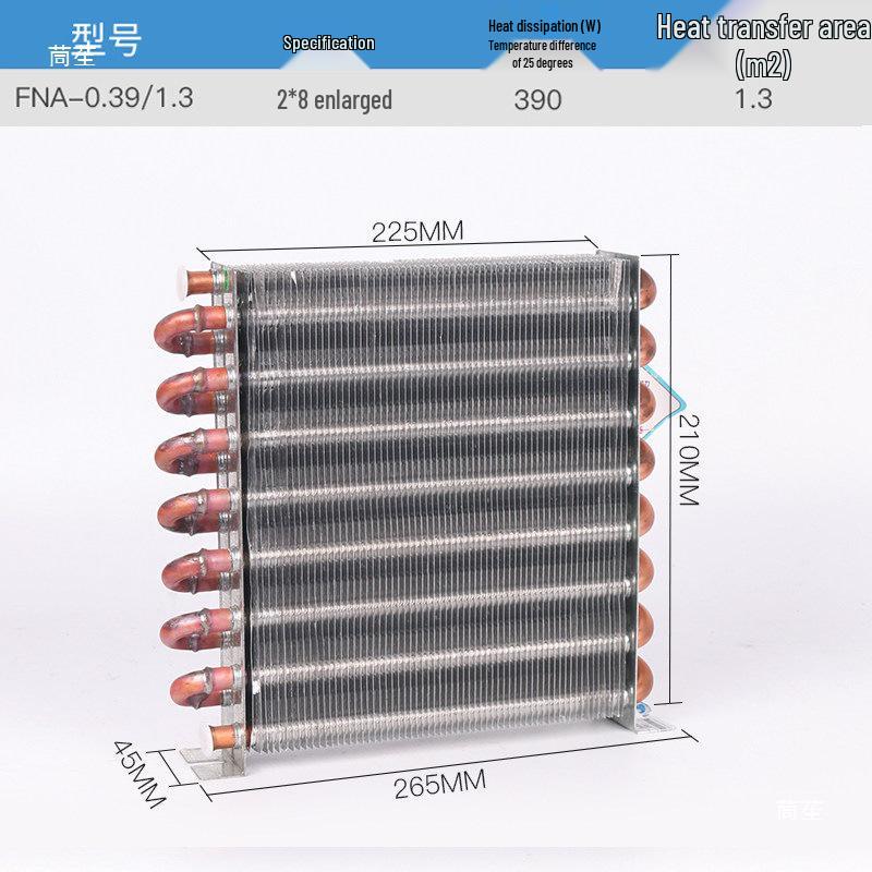 Kefeng Finned Tube Evaporator Refrigerator Cooler 1/4P Small Tube 2*8