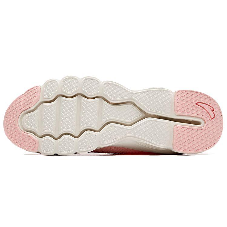 Anta Comfortable Shock Absorbing Low Top Running Shoes Women sneaker Cherry-Blossom-Pink 12925584-3