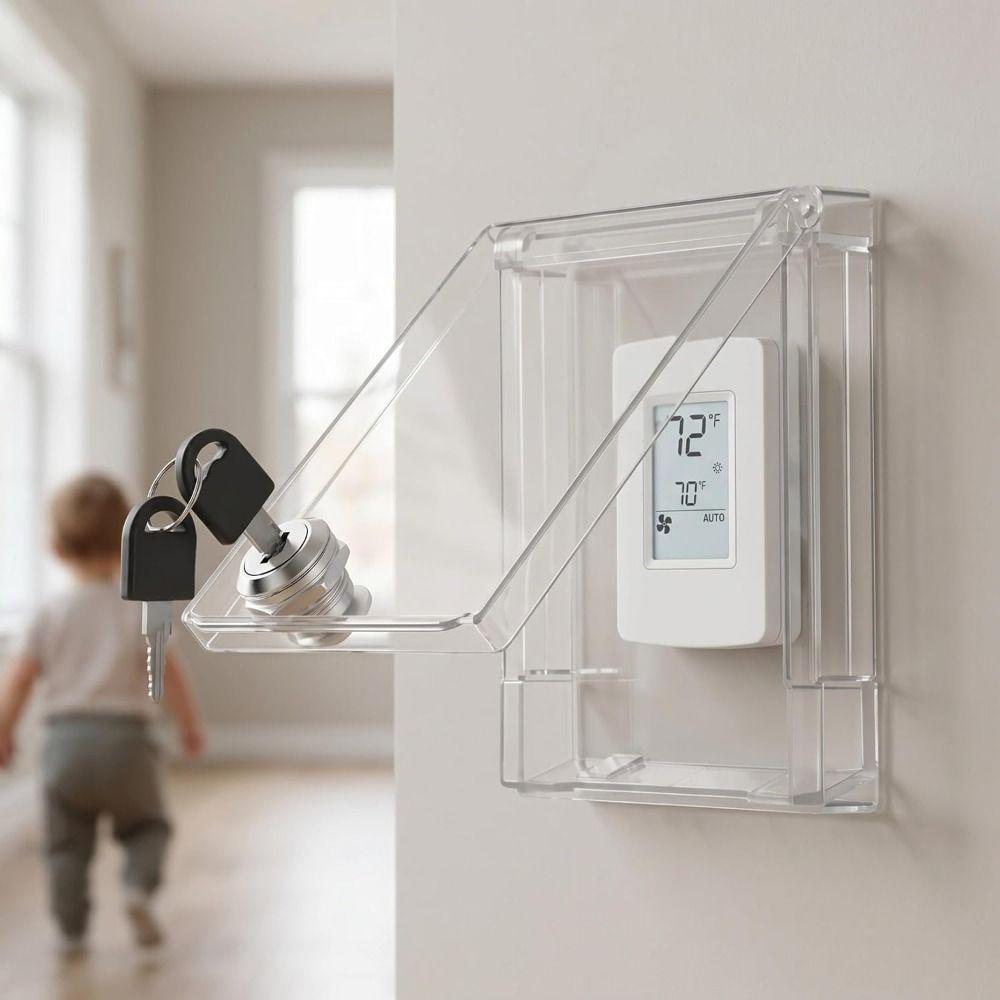 Childproof Child Safety Cover Lockable Light Switch Plate Covers NEW Wall Switch Guard Home