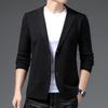 YINGAO Men's Slim Fit Wool Knit Cardigan - Spring/Autumn Jacket with Pockets