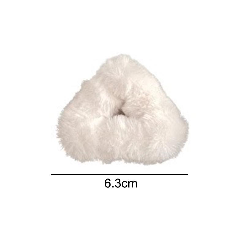 2Pcs Plush Cat Ears Hair Claw Women Side Clip Broken Hair Small Grab Clip Sweet Cute Princess Head Shark Clip Hairpin Headwear