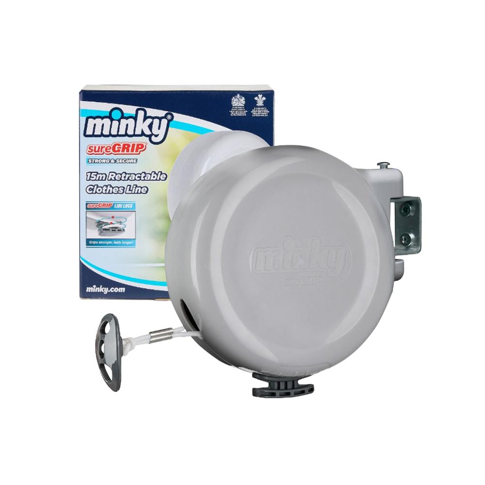 Minky Single Retractable Clothes Line 15m