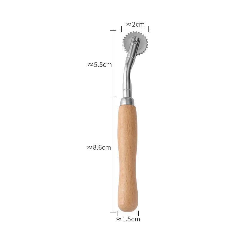 

1pc Professional Stitch Marking Spacer,Wood and Stainless Steel Pounce Wheel,Pounce Wheel for Sewing Patterns with Wooden Handle