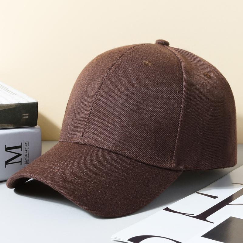 

Unisex Wide Brim Baseball Cap with Large Logo - Stylish, Simple, Duckbill Design, Perfect for Fashion and Advertising, Solid Color, Slimming Fit