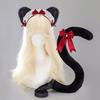 Fasce per Capelli con Orecchie da Gatto Peluche Per Costumi da Cameriera Anni 2000 Accessorio per Capelli Morbido con Fiocco a Nastro 6 Colori