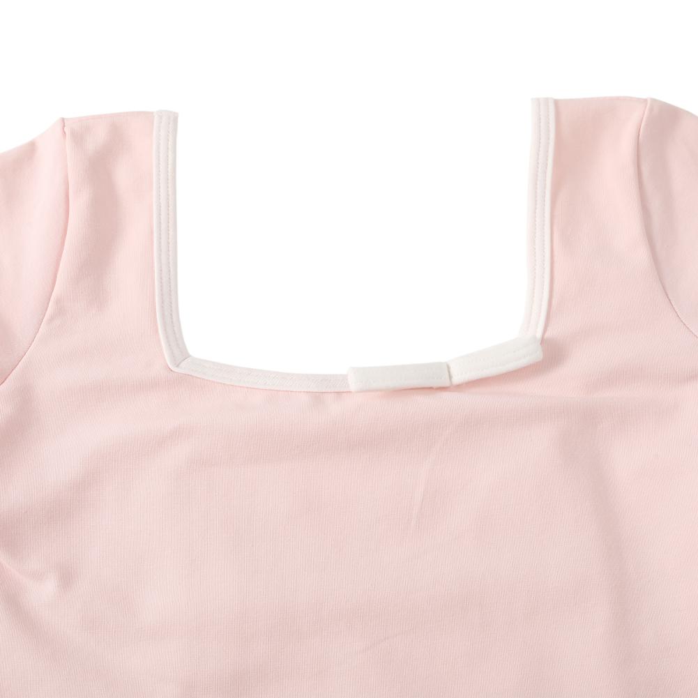 Ballet Leotards Kid Girls Short Sleeve Cotton Tulle Child Ballet Dance Clothes Dress Gymnastics Bodysuit