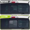 Black Rear Middle Window American Flag Decal For Ford F150 F250 F350 2015-Up NEW